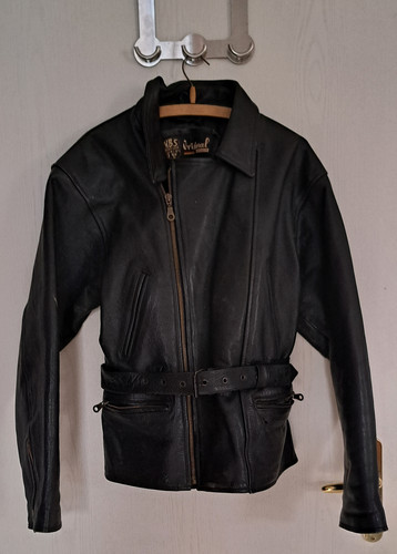 Schwarze lederjacke herren - schwarze,