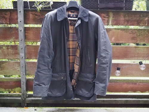 Wachsjacke barbour ashby blu - wachsjacke,