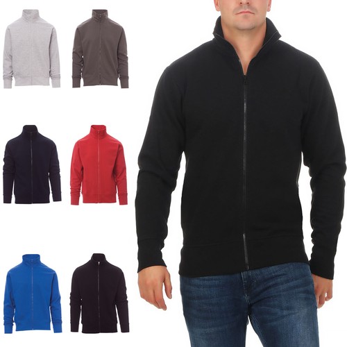 Herren sweatjacke ohne kapuze - sweatjacke,