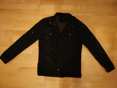Schwarze jacke parka style - schwarze,