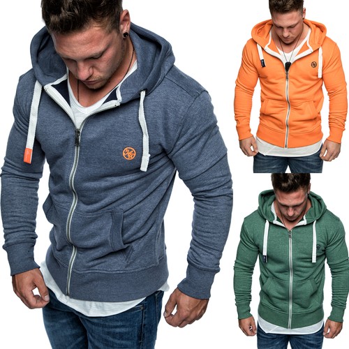 Herren zipper kapuzenpullover - herren,
