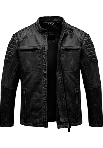 Herren echtleder jacke - herren, biker
