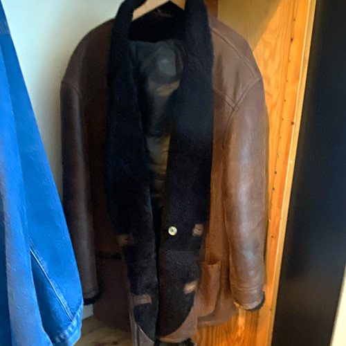 Old trapper herren lederjacke - trapper,