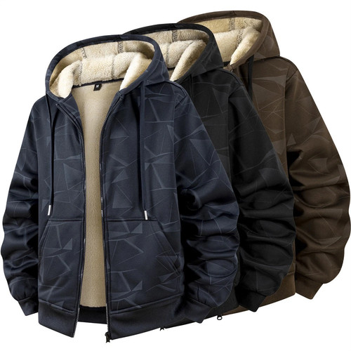 Herren winterjacke warm - warm, mit